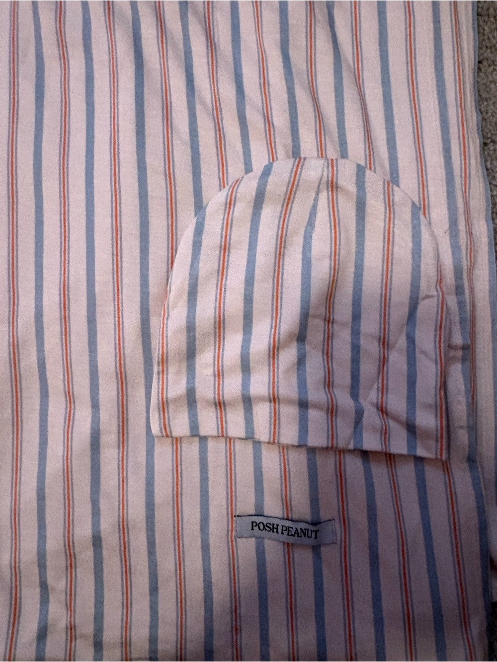 Never used posh peanut swaddle and hat